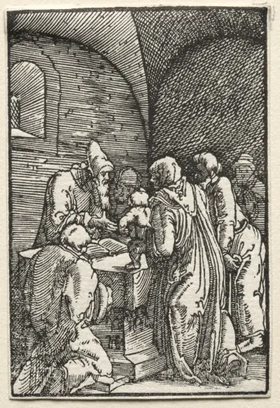 The Presentation of Christ in the Temple av Albrecht Altdorfer
