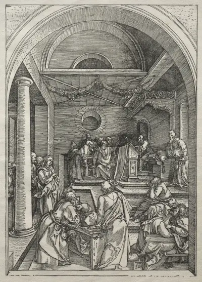 Christ Among the Doctors av Albrecht Dürer