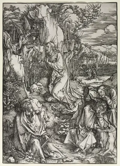 Christ on the Mount of Olives, 1497 av Albrecht Dürer