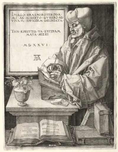 Desiderius Erasmus of Rotterdam av Albrecht Dürer