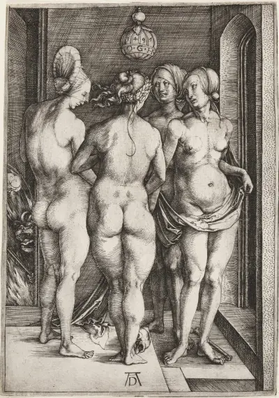 Four Naked Women (The Four Witches) av Albrecht Dürer