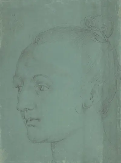 Head of a Young Woman av Albrecht Dürer