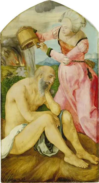 Job on the Dungheap av Albrecht Dürer