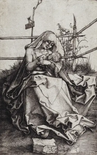 Madonna on a Grassy Bench av Albrecht Dürer