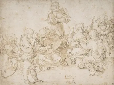 Music-Making Angels av Albrecht Dürer