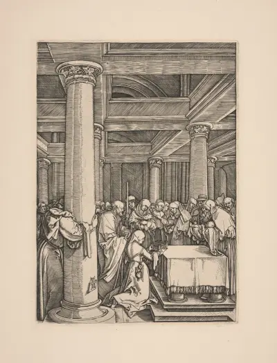 Presentation of Christ in the Temple av Albrecht Dürer