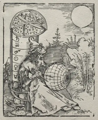 Ptolemaeus mit dem Himmelsglobus av Albrecht Dürer