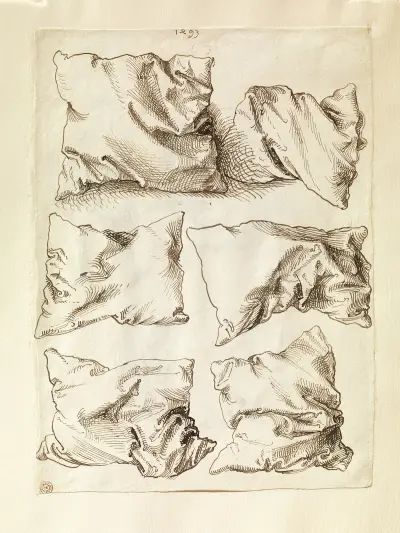 Six Studies of Pillows av Albrecht Dürer