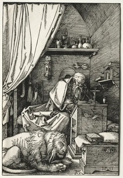St. Jerome in His Cell av Albrecht Dürer