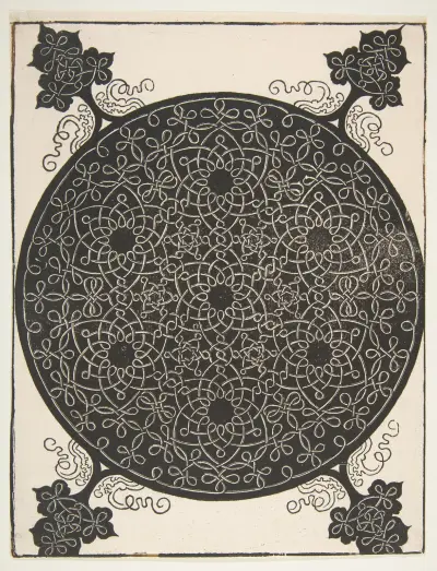 The Fifth Knot. Interlaced Roundel with Seven Six-pointed Stars av Albrecht Dürer