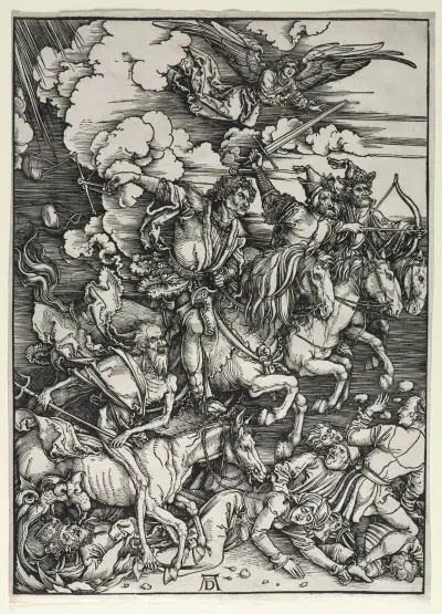The Four Horsemen, from The Apocalypse av Albrecht Dürer