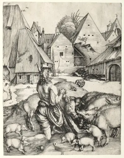 The Prodigal Son, 1496 av Albrecht Dürer