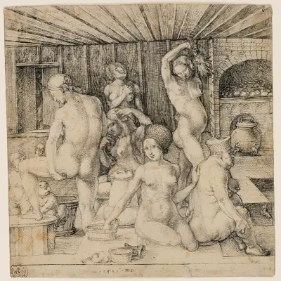 The Women’s Bath av Albrecht Dürer