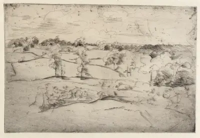 Landskap av Julian Alden Weir