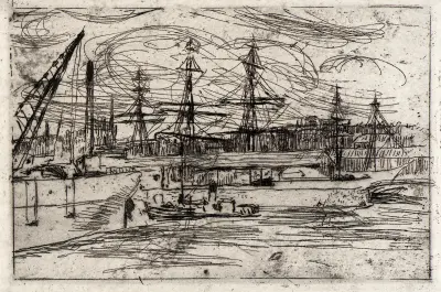 Liverpool Docks av Julian Alden Weir