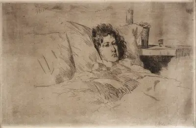 Mor och spädbarn av Julian Alden Weir