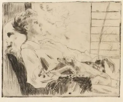 På torget av Julian Alden Weir