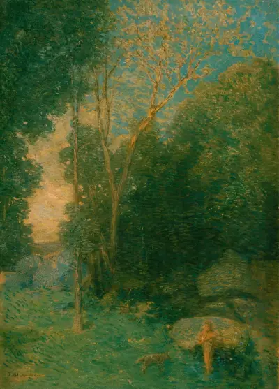 Pan and the Wolf av Julian Alden Weir