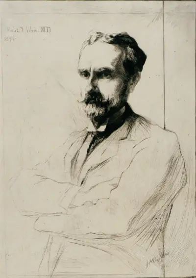 Porträtt av Dr. Robert F. Weir av Julian Alden Weir
