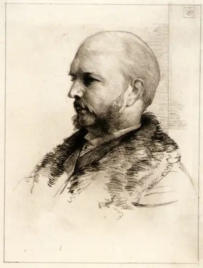 Porträtt av Robert Hoe 2 av Julian Alden Weir