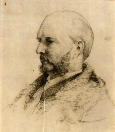 Porträtt av Robert Hoe av Julian Alden Weir