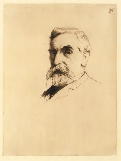 Portrait of Robert Weir av Julian Alden Weir