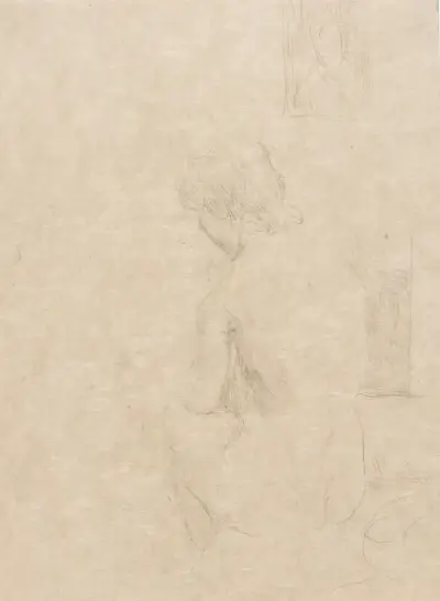 Seated Model von Julian Alden Weir
