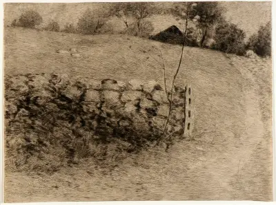 The Barn Lot av Julian Alden Weir