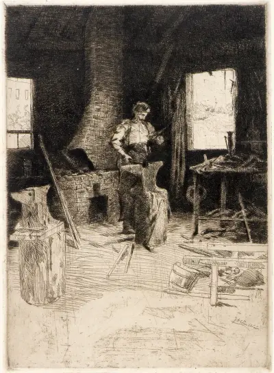 Smedjan av Julian Alden Weir