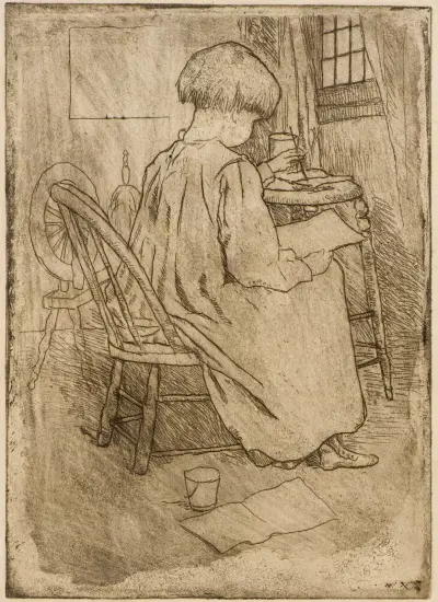 Lilla konstnären av Julian Alden Weir