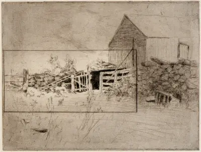 Webbs gård 2 av Julian Alden Weir
