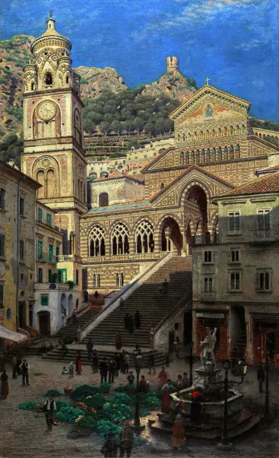 Amalfi Cathedral av Aleksander Gierymski