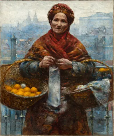 Jewess with Oranges av Aleksander Gierymski