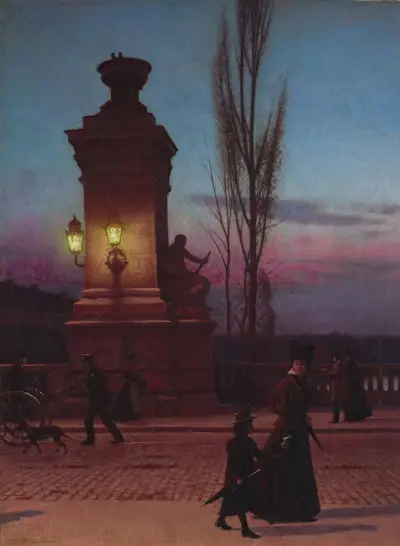 Ludwigsbron i München av Aleksander Gierymski