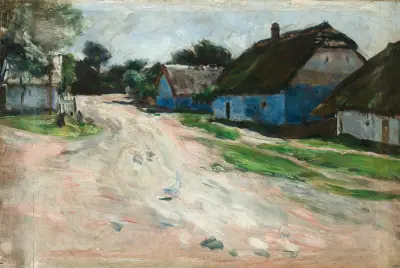 Road at Bronowice av Aleksander Gierymski
