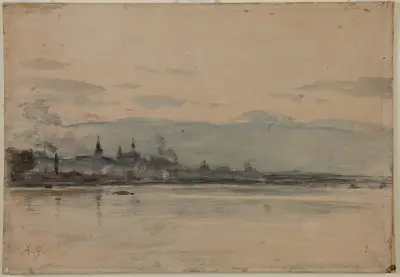 The Vistula near Warsaw av Aleksander Gierymski