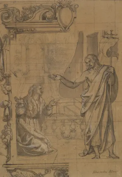 Christ and Mary Magdalene av Alessandro Allori