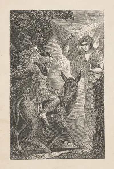 Balaam and the angel av Alexander Anderson