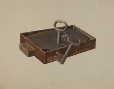 Bar Lock and Keys av Alexander Anderson
