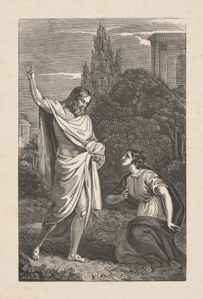 Christ appeareth to Mary av Alexander Anderson