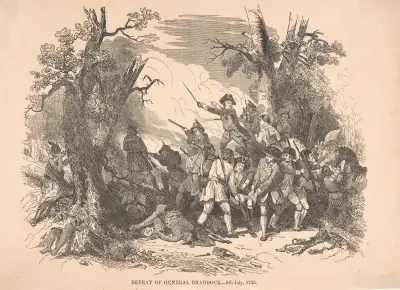 Defeat of General Braddock – 9th July, 1755 av Alexander Anderson