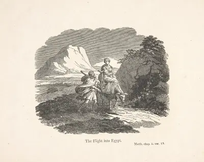 The flight into Egypt av Alexander Anderson