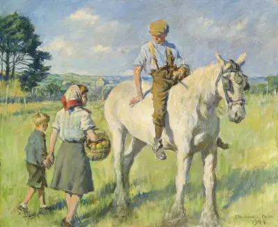 The farmer’s boy av Stanhope Alexander Forbes