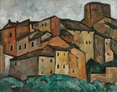 Studie San Gimignano av Alexander Kanoldt