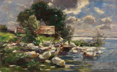 Enten am See av Alexander Koester