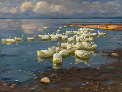 Enten im See av Alexander Koester