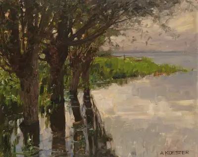 Reichenau, Weiden am See, Sonne av Alexander Koester