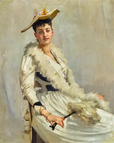 Porträtt av mademoiselle B. av Alexander Mann