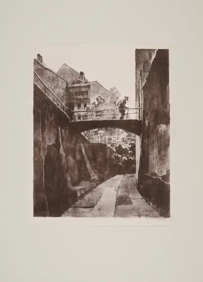 Zaułek w Wilnie av Alexander Mann