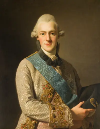 Herzog Fredrik Adolf, Gustav III.s Bruder von Alexander Roslin